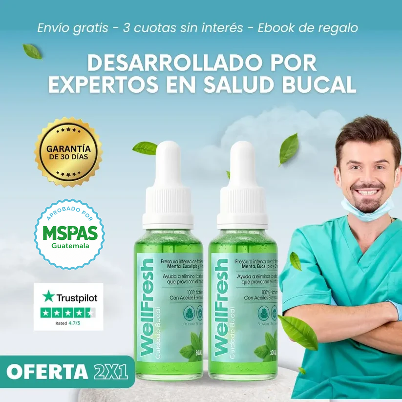 WellFresh — Gotas Naturales para el Mal Aliento